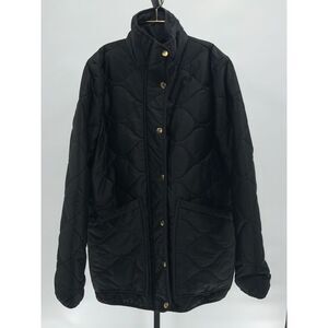 Quince Women's Featherless Quilted Long Puffer Jacket Black XS